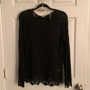 P.S. LOVE Black Sweater Size L